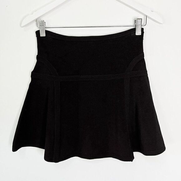 Diane Von Furstenberg Flote Black Knit Mini Skirt - Picture 3 of 9